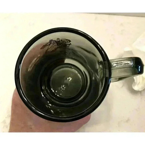 VTG Buffalo Bill Museum Lookout Colorado Beer Smokey Glass Mug Rare Collectible - Picture 7 of 9